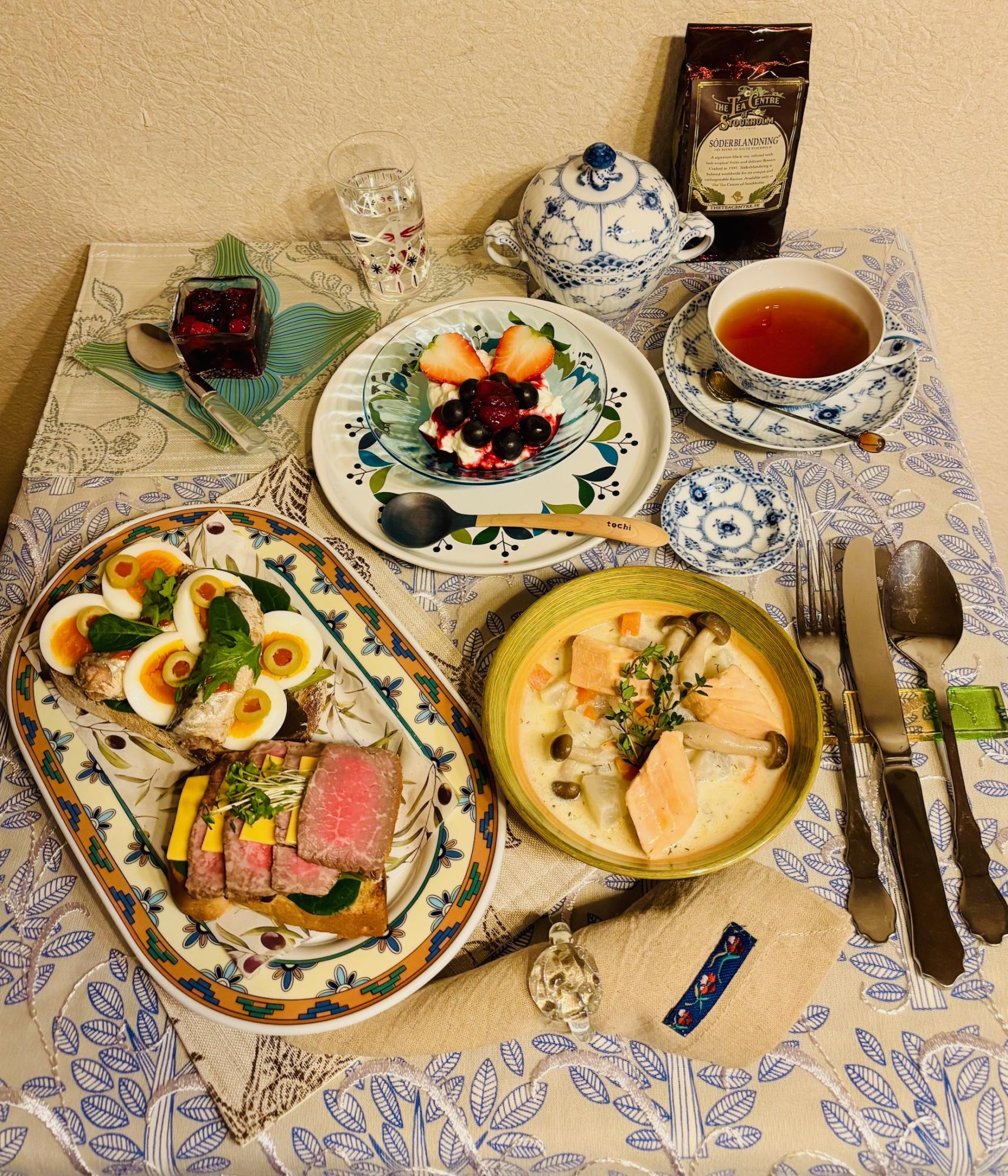 北欧の朝ごはん（イメージ）